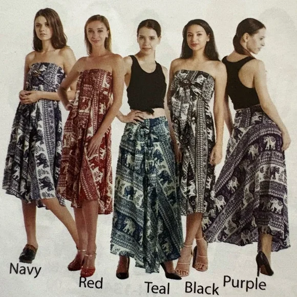 Elegant Purple Strapless Dress - Picture 3 of 4